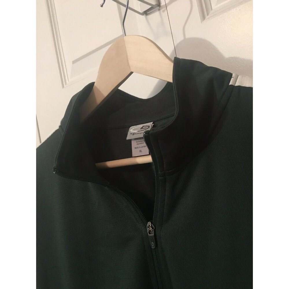 Vtg Champion Men’s Sz‎ XL Green Full Zip Track Jacket
